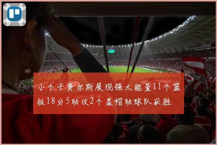 小个子费尔斯展现强大能量11个篮板18分5助攻2个盖帽助球队获胜